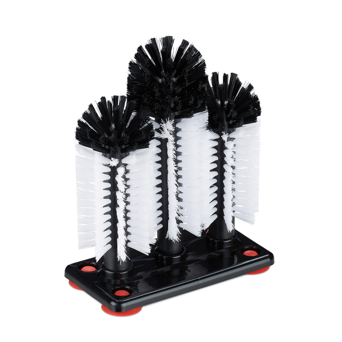 GLÄSERSPÜLBÜRSTE - Multicolor, Kunststoff (18.5/22/9.5cm) - Relaxdays