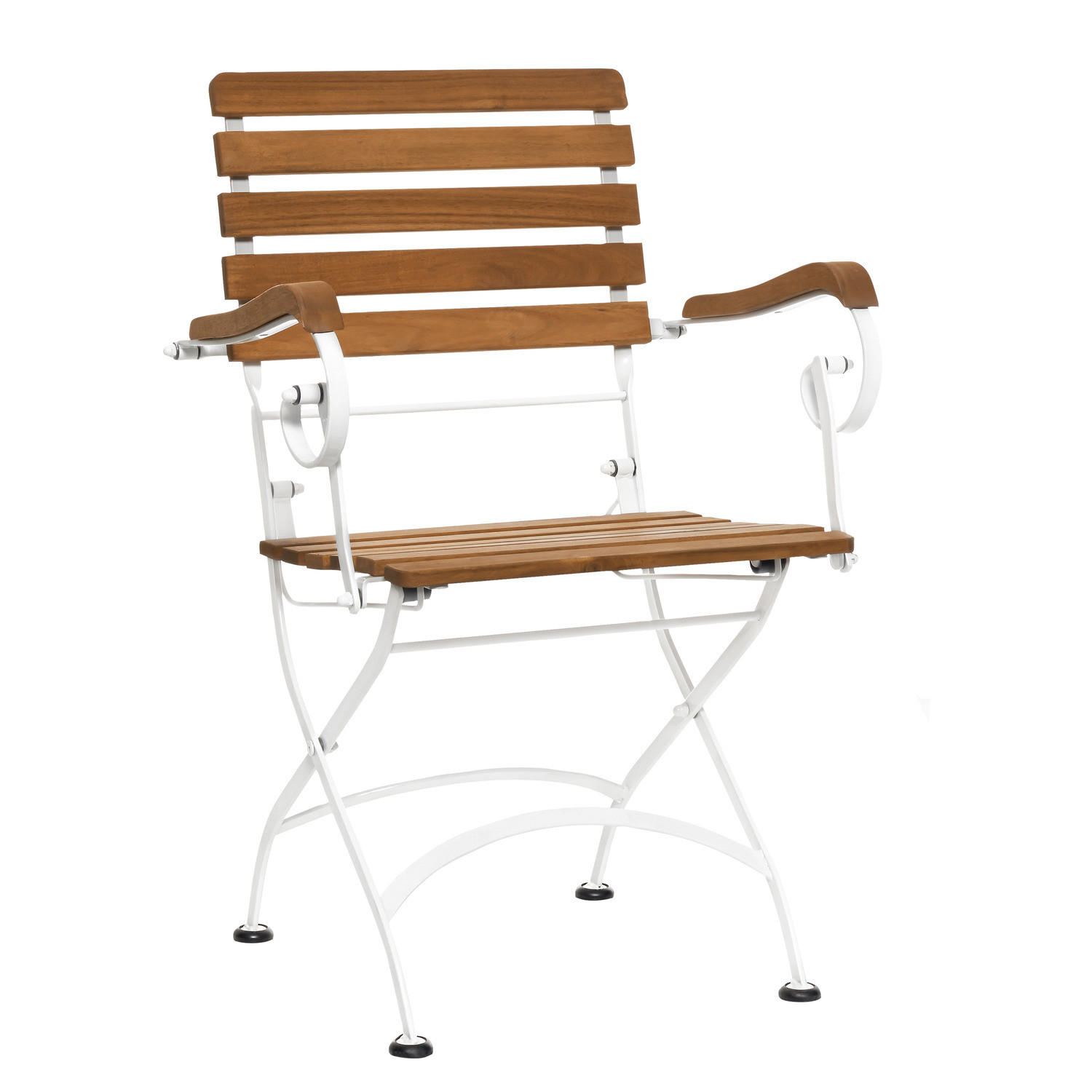 GARTENSTUHL (2er Set) Parklife - Weiß, Holz (53/88/57cm) - Butlers