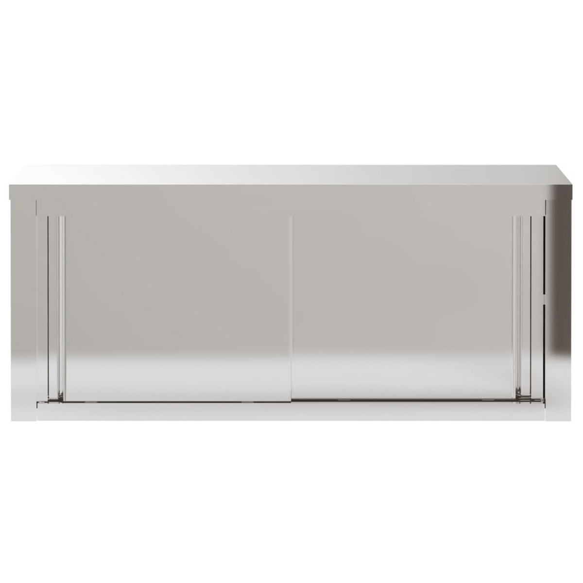 KÜCHEN-WANDSCHRANK Mit Schiebetüren Edelstahl - Silberfarben, Metall (40/46/110cm) - vidaXL