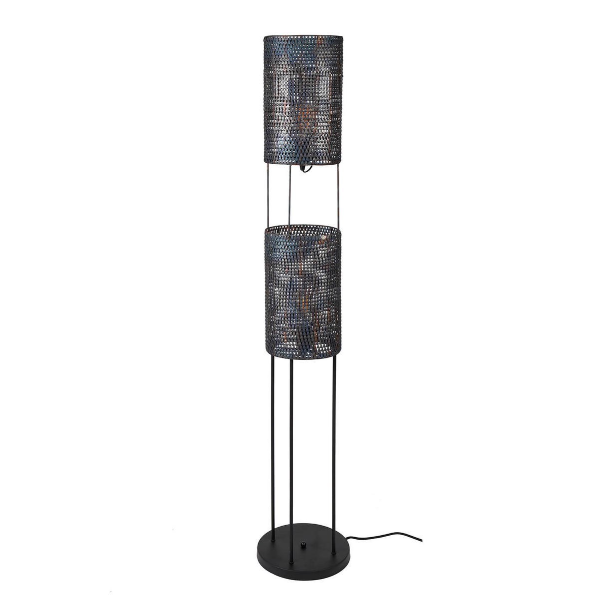 STEHLEUCHTE Armor Grau 28/28/150 cm - Grau, Metall (28/28/150cm) - Hoyz Collection