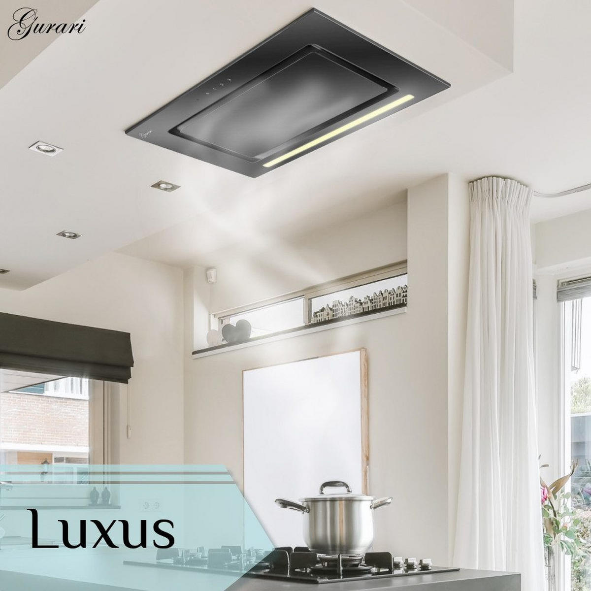 DUNSTABZUGSHAUBE GCH E 217 BL 52 Prime N 52 cm Schwarz - Schwarz, Metall (52/24.5/29.5cm) - Gurari