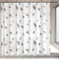 DUSCHVORHANG Weiß Badewanne mit Ringen für Badewannen und Badezimmer - Multicolor, Textil (200/180cm) - MCBOSON
