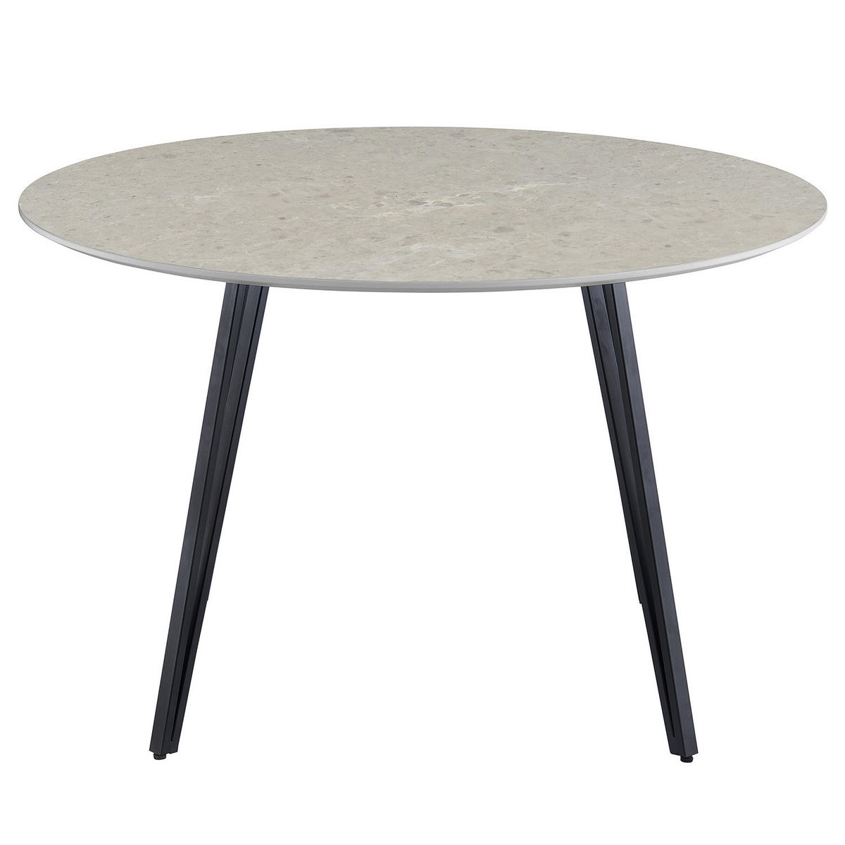 ESSTISCH - rund - Grau, Holzwerkstoff/Metall (120/120/75cm) - home24