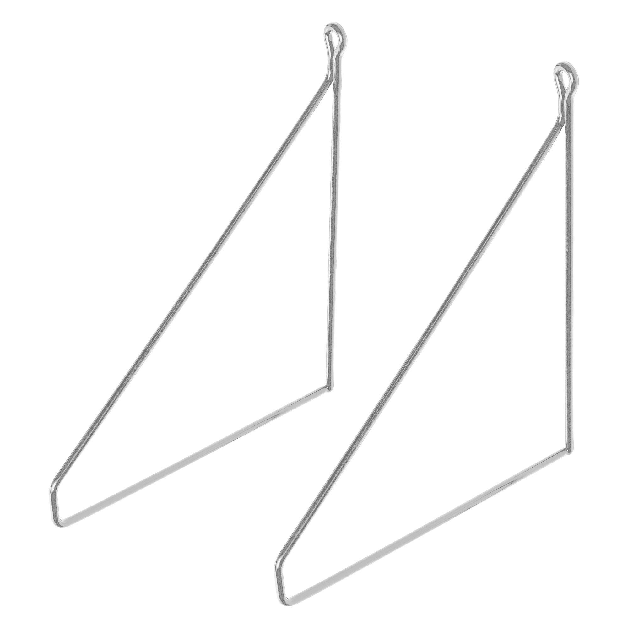REGALHALTERUNG - Silberfarben, Metall (25/25/26cm) - ML-DESIGN