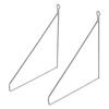 REGALHALTERUNG - Silberfarben, Metall (25/25/26cm) - ML-DESIGN