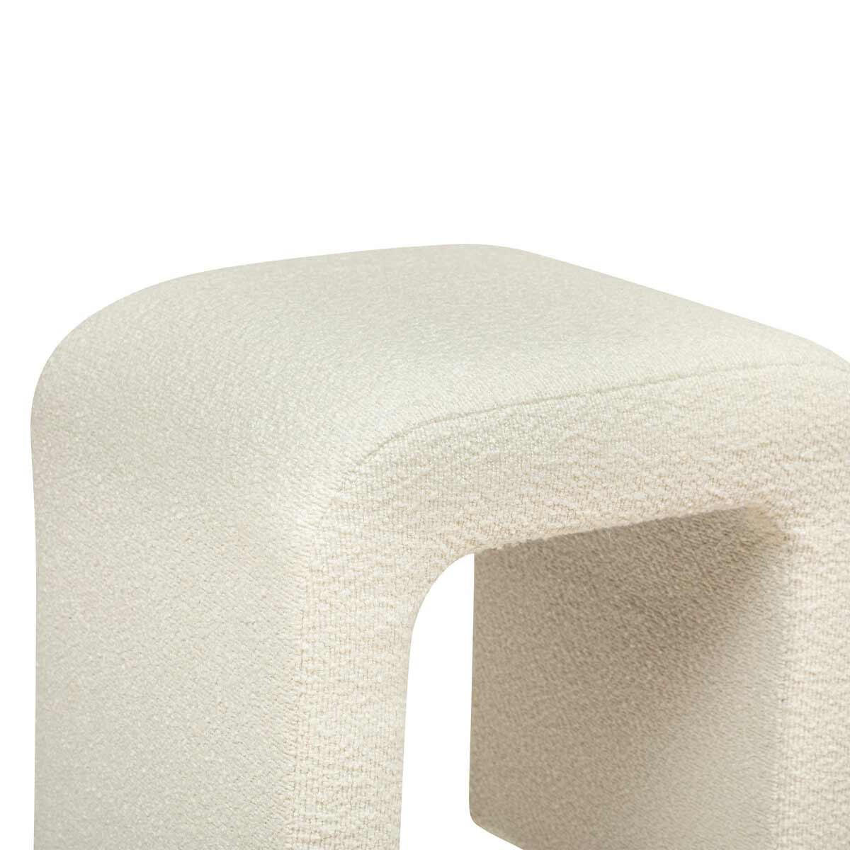 BOGEN Bouclé-Optik Sevi 41/35,5/43 cm - Beige, Holzwerkstoff (35.5/43/41cm) - Atmosphera Createur d´interieur