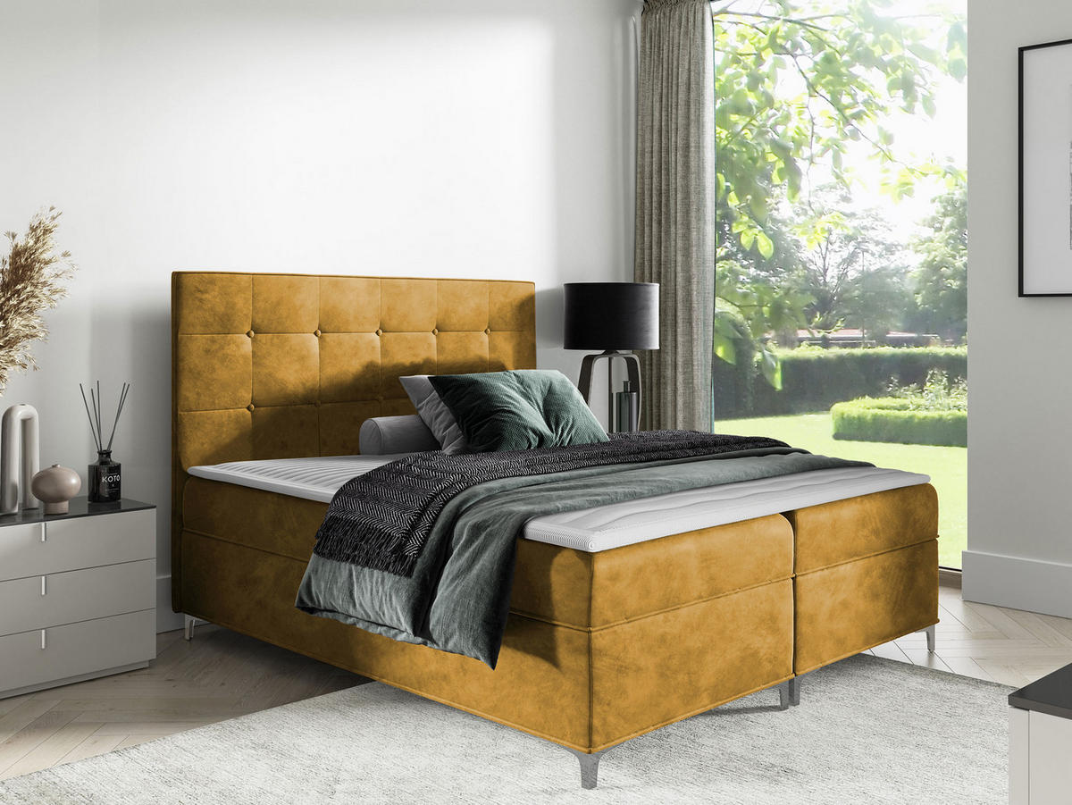 BOXBETT Snake - Hellbraun, Holz (140/200cm) - MIRJAN24