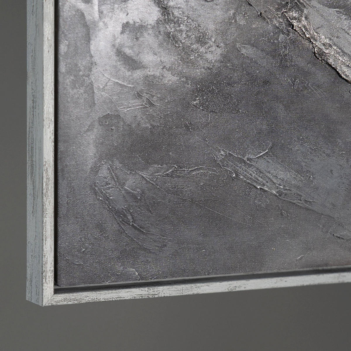 GEMÄLDE Erinnerung der Felsen Schattenfugenrahmen Grau 120x80 cm - Grau, Holz (120/80cm) - YS-art gallery
