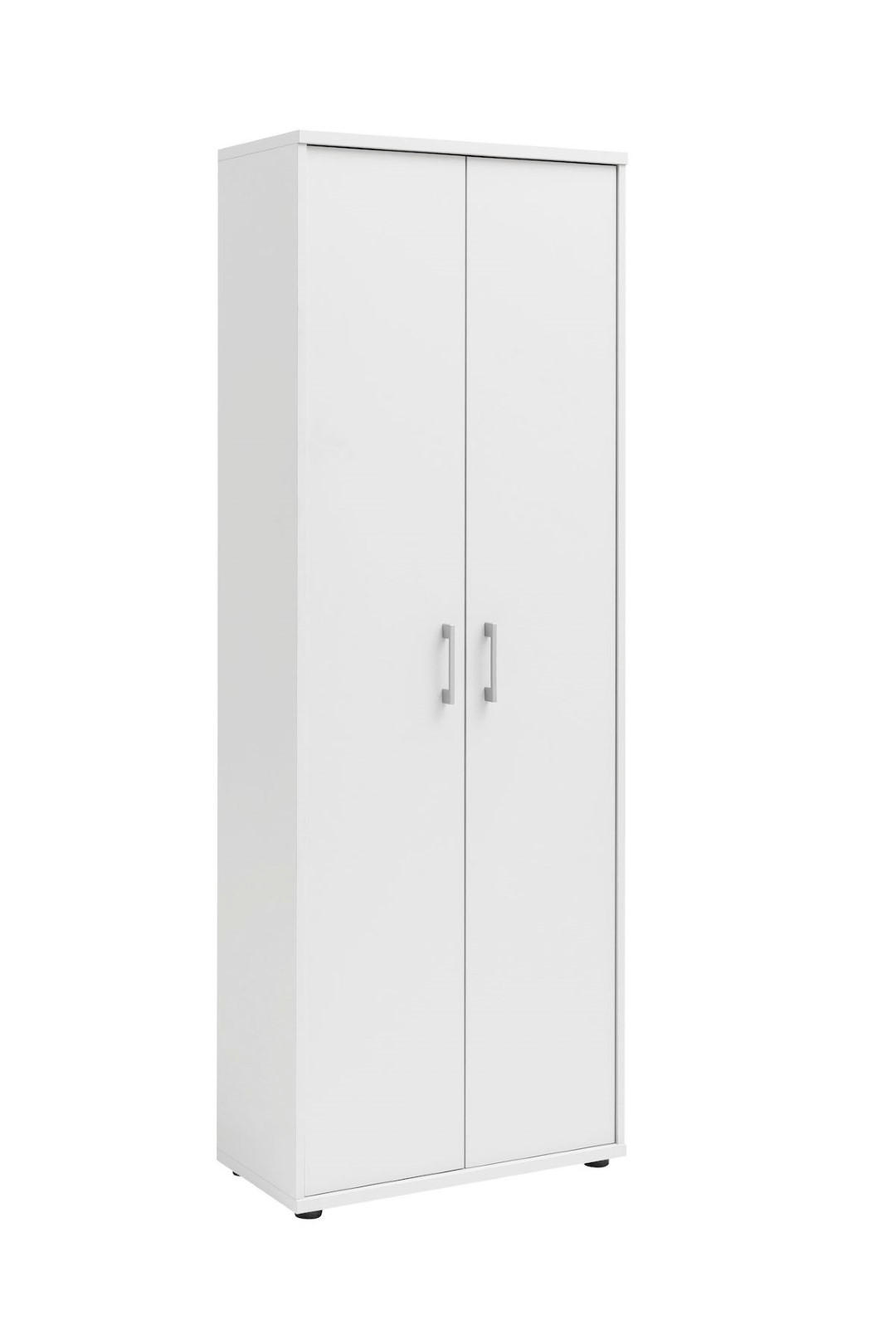 AKTENSCHRANK Tiger XL 182x65x34 cm 5 Fächern & 2 Flügeltüren Weiß - Weiß, Holz (65/182/34cm) - PROREGAL