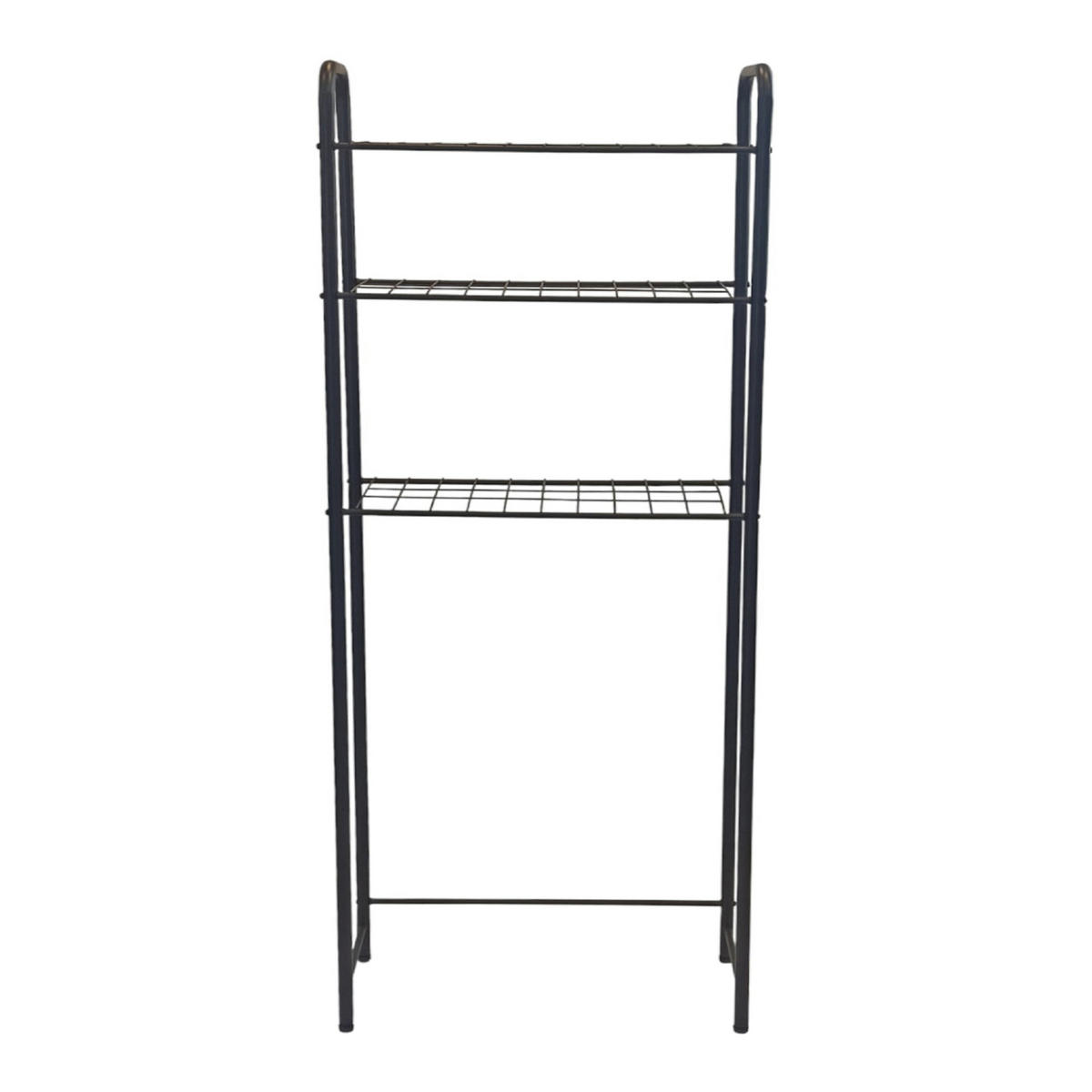 BADEZIMMERREGAL Nordborg - Schwarz, Metall (52.5/161/24.5cm) - [en.casa]