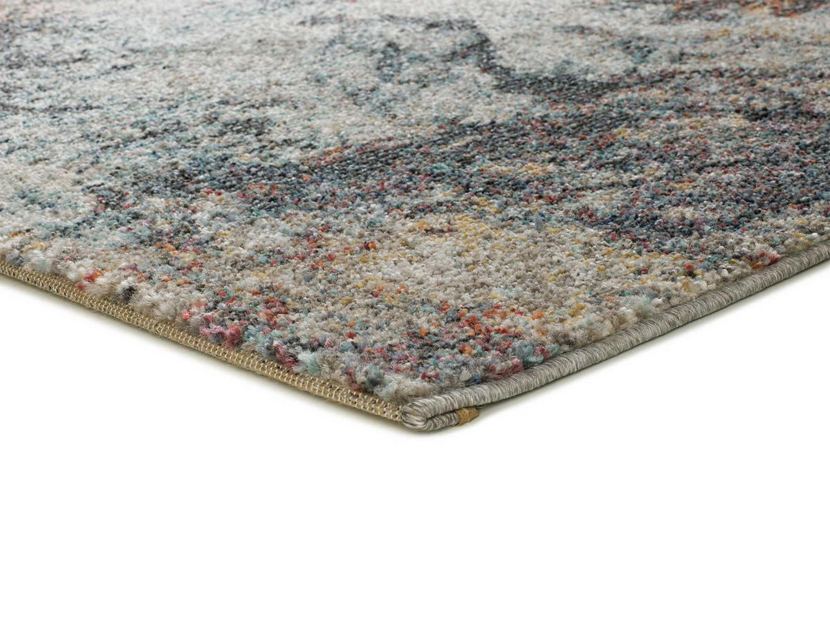 WEBTEPPICH Mehrfarbig Parma 80/150 cm - Pastellblau/Rostfarben, Naturmaterialien/Textil (80/150cm) - Atticgo