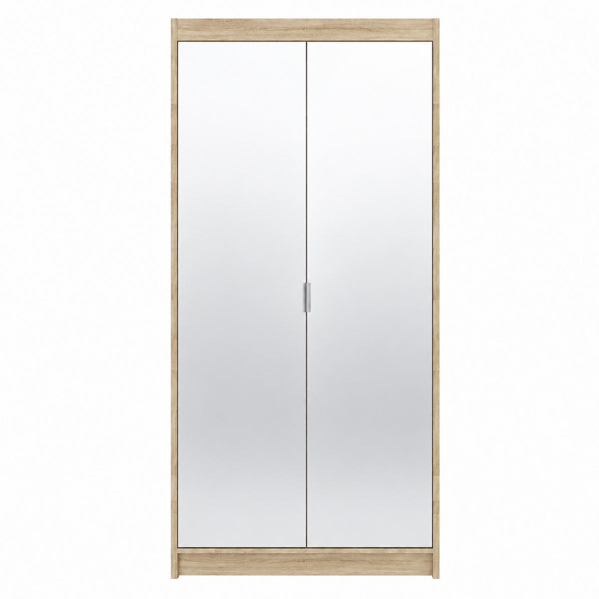 SKŘÍŇ S OTOČNÝMI DVEŘMI Elena se 2 dveřmi a 2 zrcadly, 90 cm, dub Sonoma - Sonoma dub, kompozitní dřevo (90/190/53cm) - Beautysofa