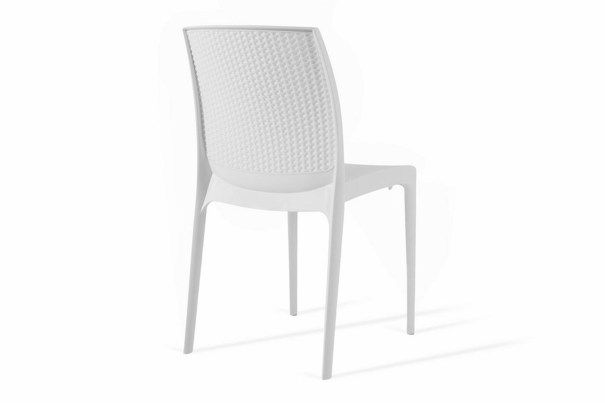 GARTENSTUHL RANTU 2-tlg, Weiß - Weiß, Kunststoff (45/84/55cm) - KONSIMO®