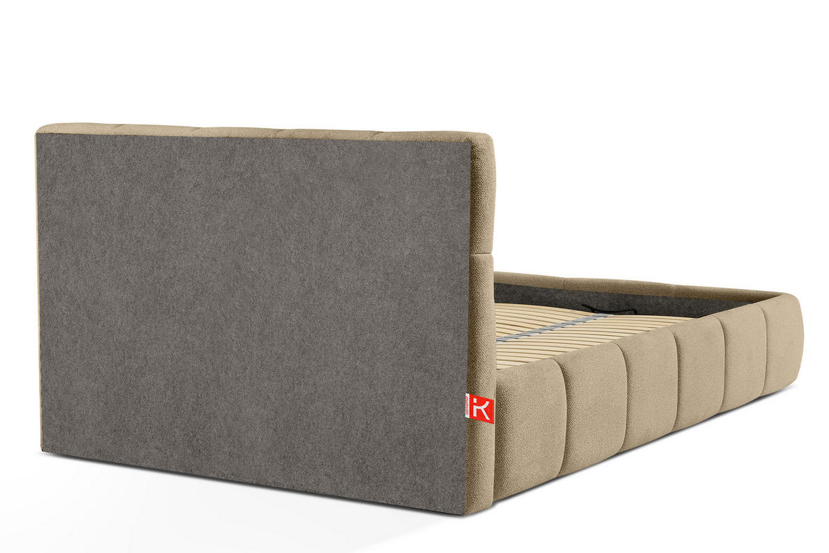 POLSTERBETT ALTOS, gelb - Gelb, Holz/Holzwerkstoff (140/200cm) - KONSIMO®