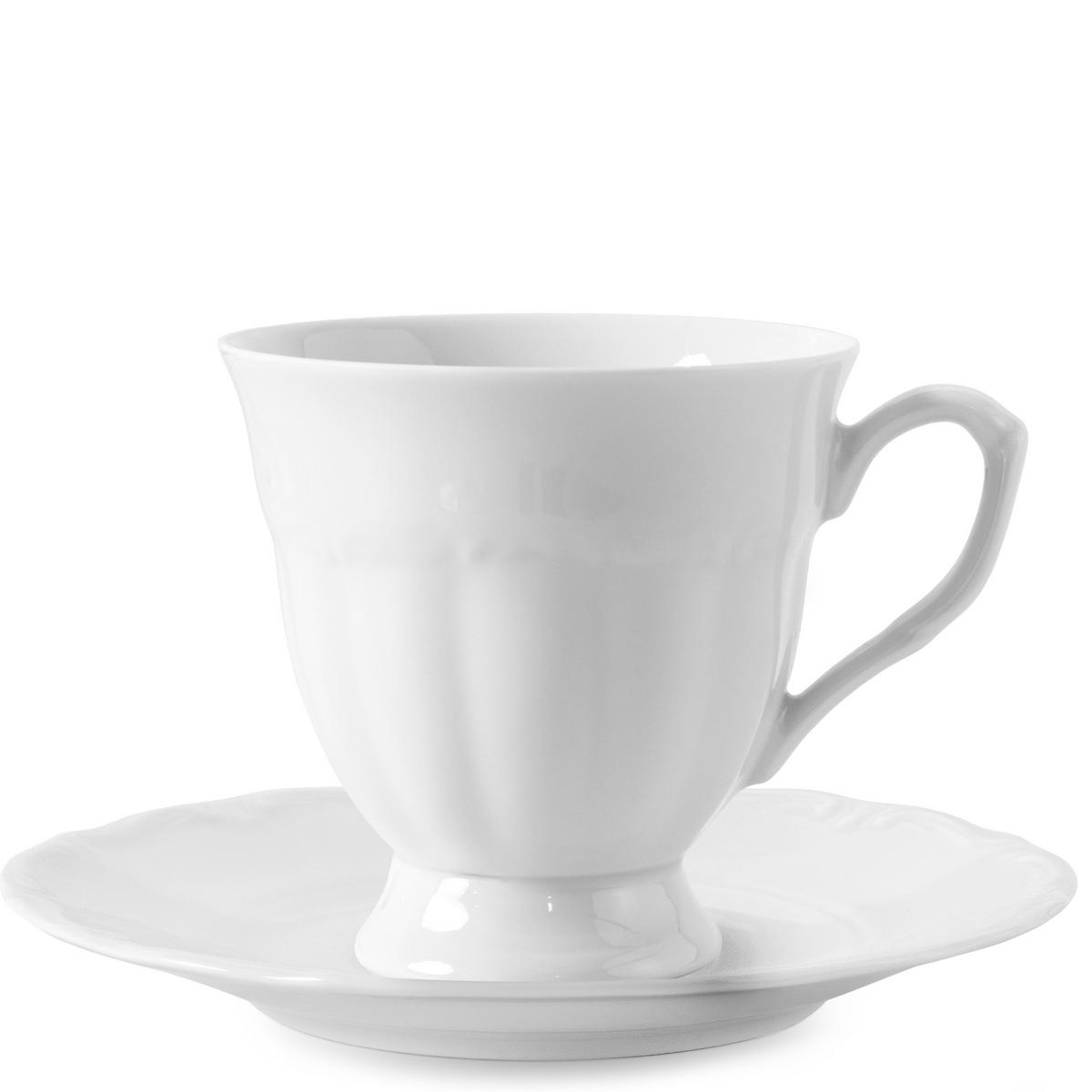 KAFFEESERVICE Chodziez MARIA TERESA 21-tlg - Weiß, Keramik (8/8/8cm) - KONSIMO®