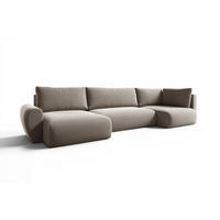 WOHNLANDSCHAFT Galan Mit Schlaffunktion - Beige, Holzwerkstoff/Textil (385/70/153cm) - Fun Möbel