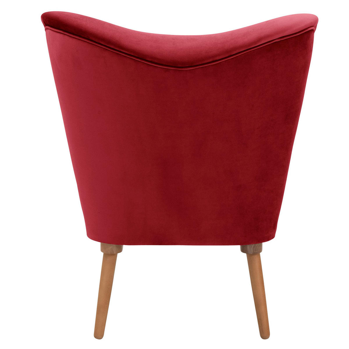 COCKTAILSESSEL Kayra Samtvelours rot - Rot, Kunststoff (72/90/74cm) - 58aufmkessel