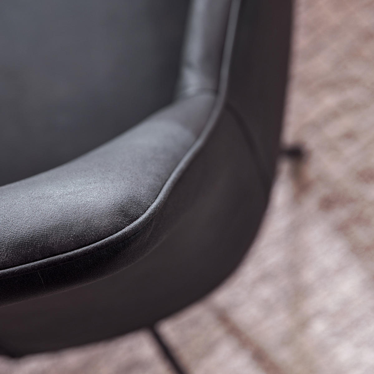 DREHBARER ARMLEHNENSTUHL - 2er-Set - Grau, Textil/Metall (62/83/62cm) - home24