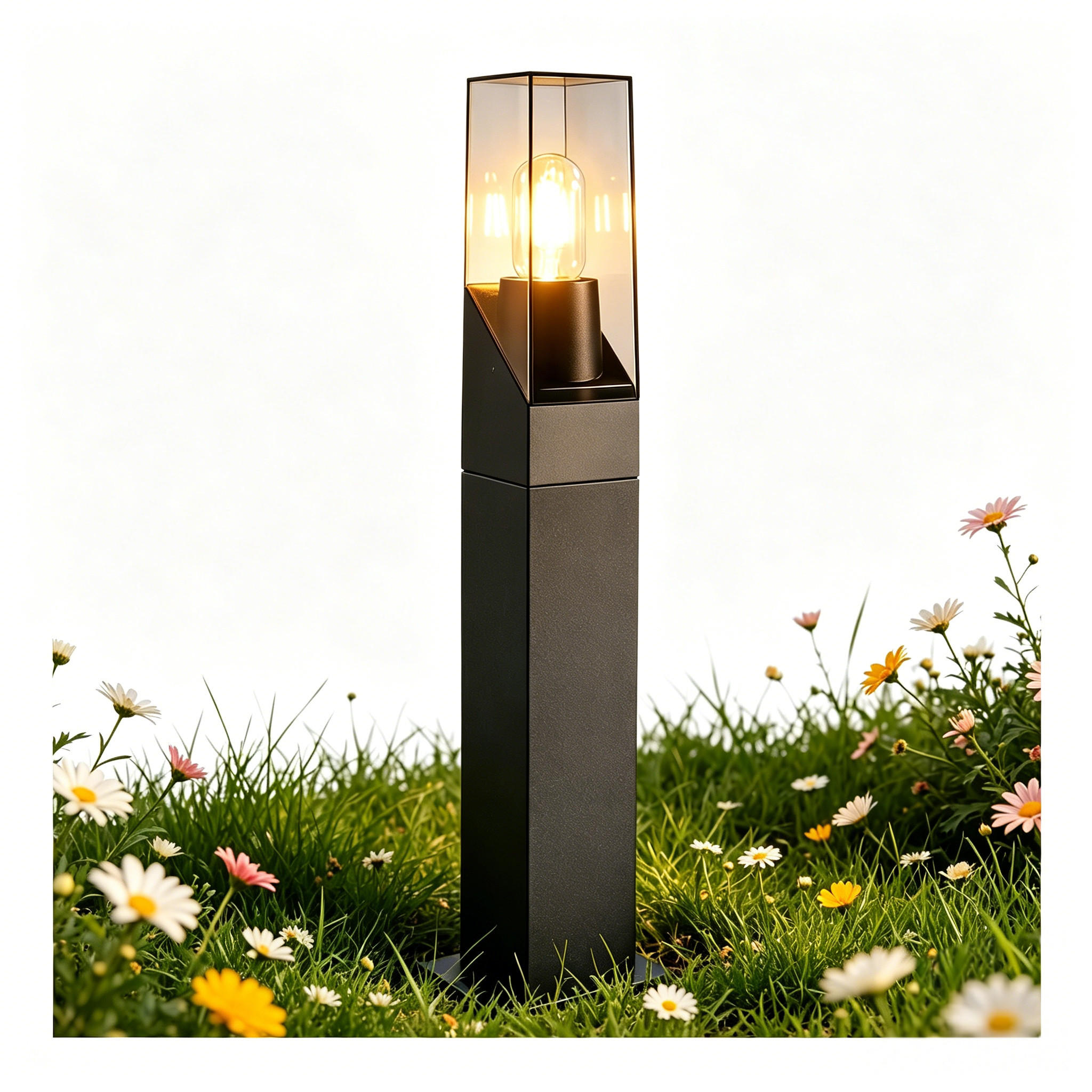WEGELEUCHTE Außen Zarelis 14/10/60 cm - Schwarz, Kunststoff/Metall (14/10/60cm) - ZMH