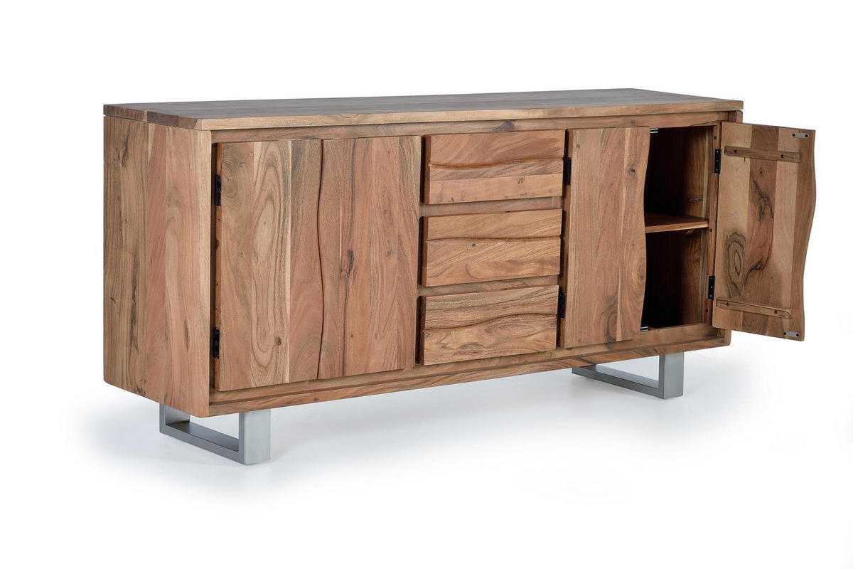 KOMMODE in Akazie - Braun, Holz (172/82/45cm) - Giner y Colomer