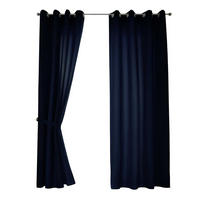 VORHANG 2ER SET BERLIN HxB 225x140cm Dunkelblau - Dunkelblau, Textil (140/225/225cm) - Gardinenbox