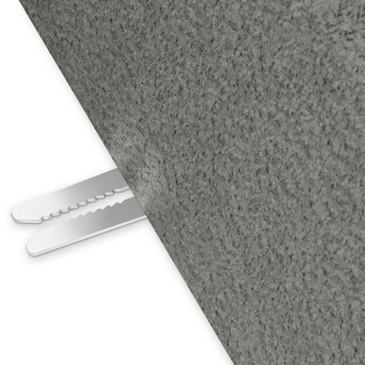 ECKSOFA RECHTS BUFFO, Stahlgrau - Grau, Holz/Holzwerkstoff (225/176cm) - KONSIMO®