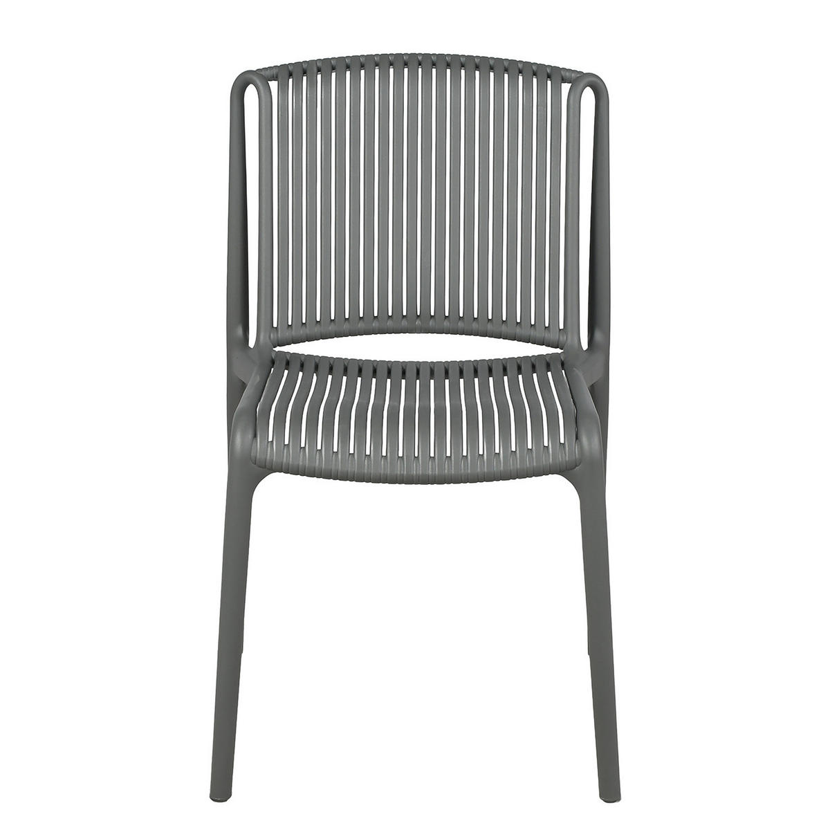 GARTENSITZGRUPPE - 3-teilig - Stahl / Polypropylen - Anthrazit, Kunststoff/Metall - home24