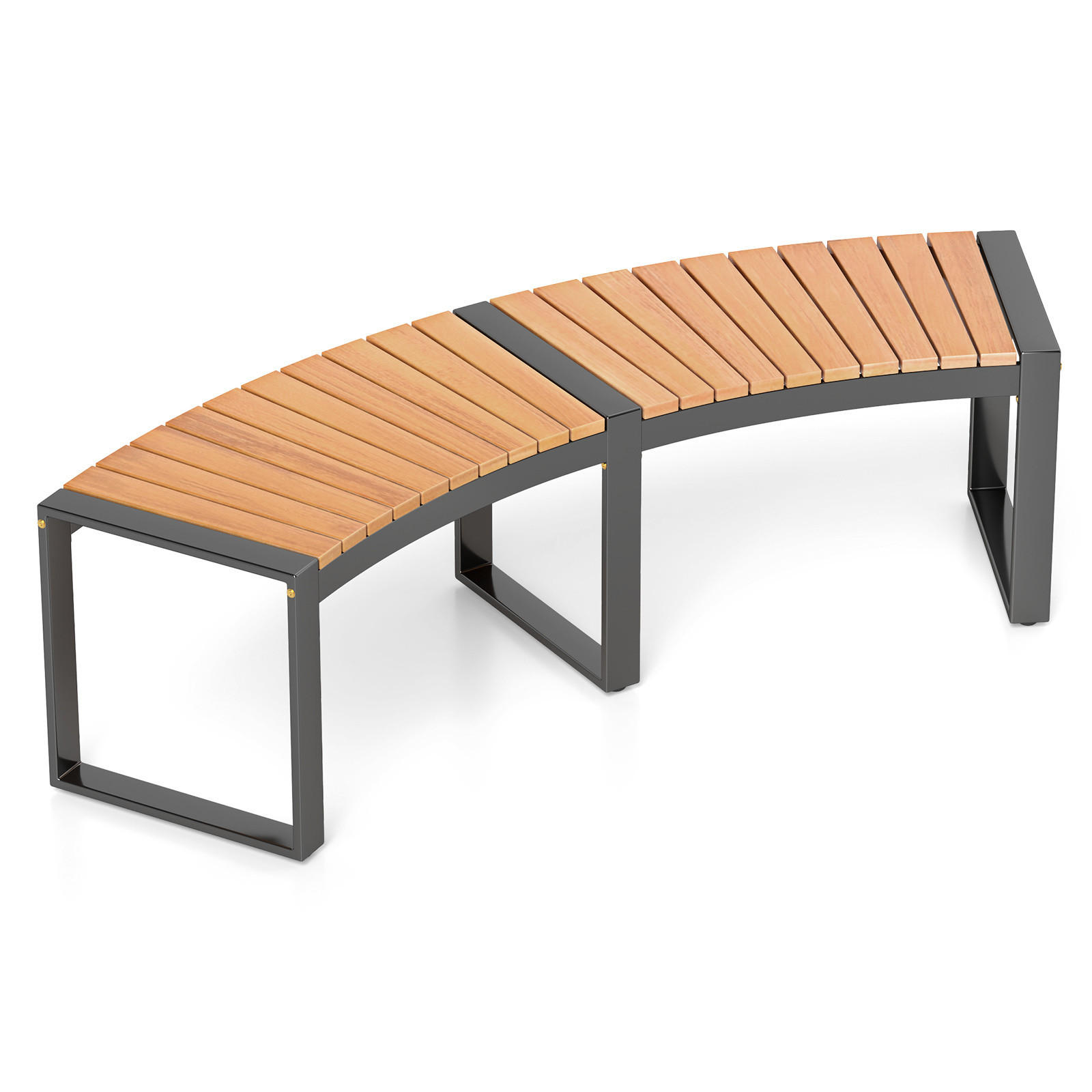 ZAHRADNÍ LAVICE nosnost 360kg dřevěná barva - přírodní, dřevo (146/45/58cm) - COSTWAY