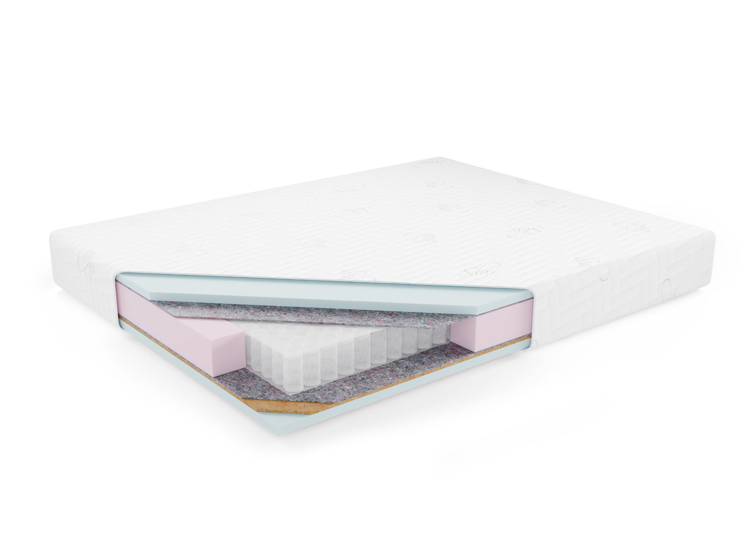 TASCHENMATRATZE Matratze KRETA, 200x200 cm, H2/H3 - Weiß, Textil (200/200cm) - Kaiser Möbel