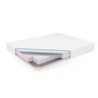 TASCHENMATRATZE Matratze KRETA, 200x200 cm, H2/H3 - Weiß, Textil (200/200cm) - Kaiser Möbel