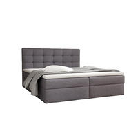 BOXBETT Doriano In Sawana - Dunkelgrau, Holzwerkstoff/Textil (140/200cm) - Fun Möbel