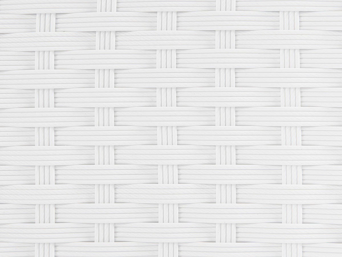 LOUNGE-SET 4-Sitzer Weiß Sano - Beige/Weiß, Kunststoff - Beliani