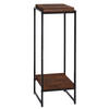 BLUMENTISCH quadratisch Dunkelbraun - Dunkelbraun, Holzwerkstoff (32/30/101cm) - MCW