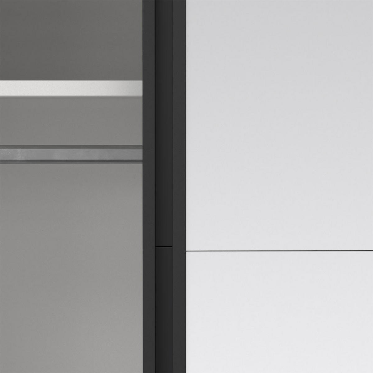 SCHIEBETÜRENSCHRANK, Bergamo, Grau, Holzwerkstoff, 139 x 67 x 221 cm - Grau, Holzwerkstoff (139/221/67cm) - ebuy24