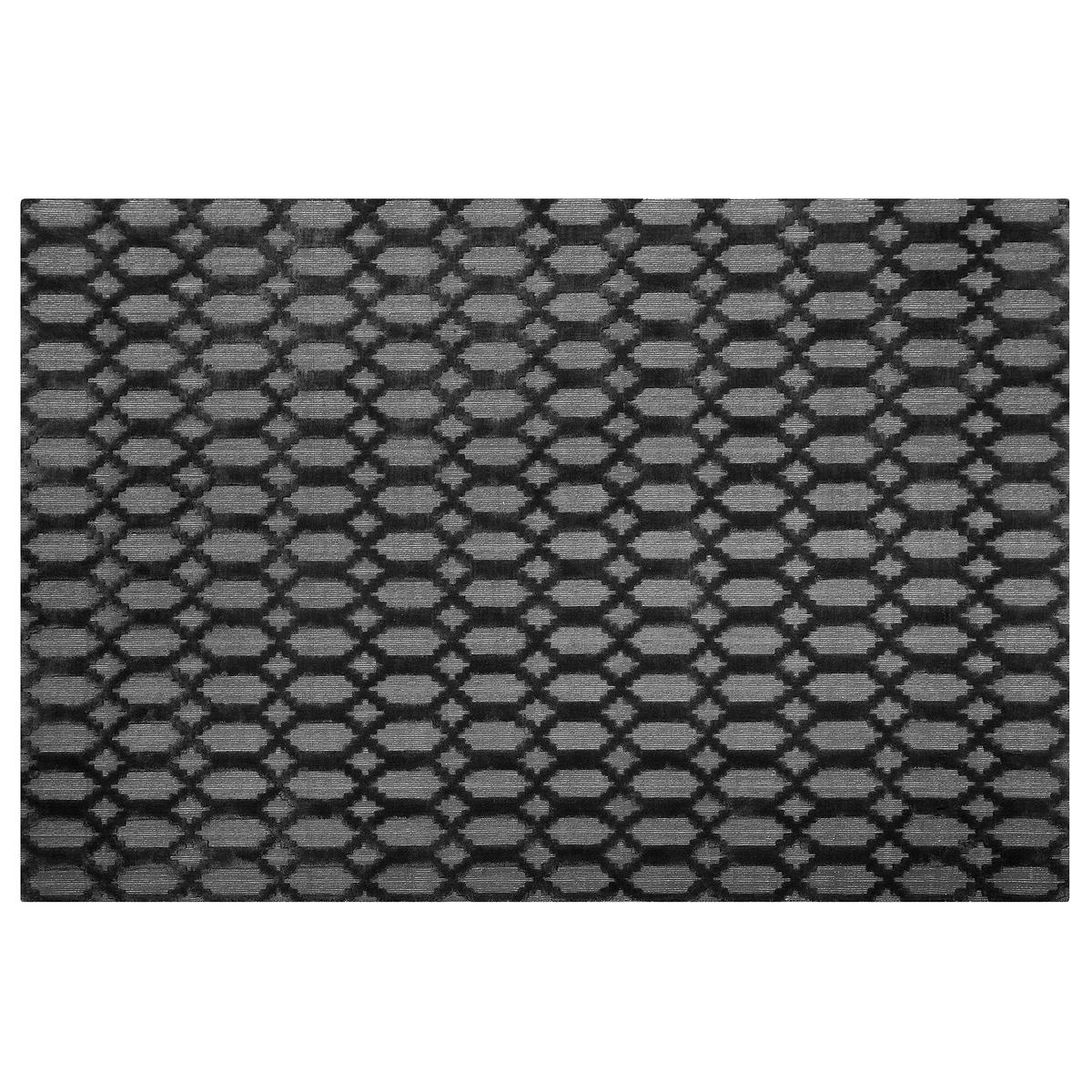 KURZFLOR-TEPPICH Cizre 200/140 cm - Grau, Naturmaterialien (140/200cm) - Beliani