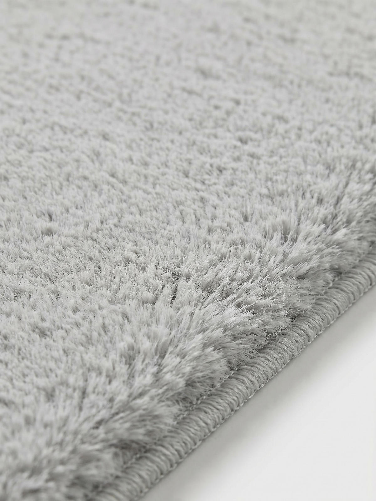 KURZFLORTEPPICH Antirutsch Uni RUTOR Polyester Grau 120 x 160 cm - Grau, Textil (120/160cm) - KADIMA DESIGN