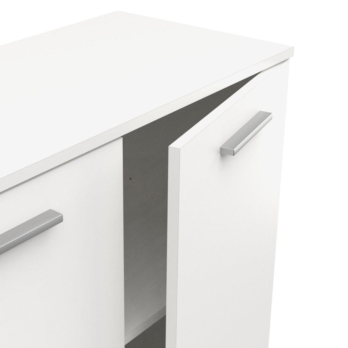 VIELZWECKSCHRANK 2 Türen – IZZY - Weiß, Holzwerkstoff (79.7/35.1/101.7cm) - Calicosy