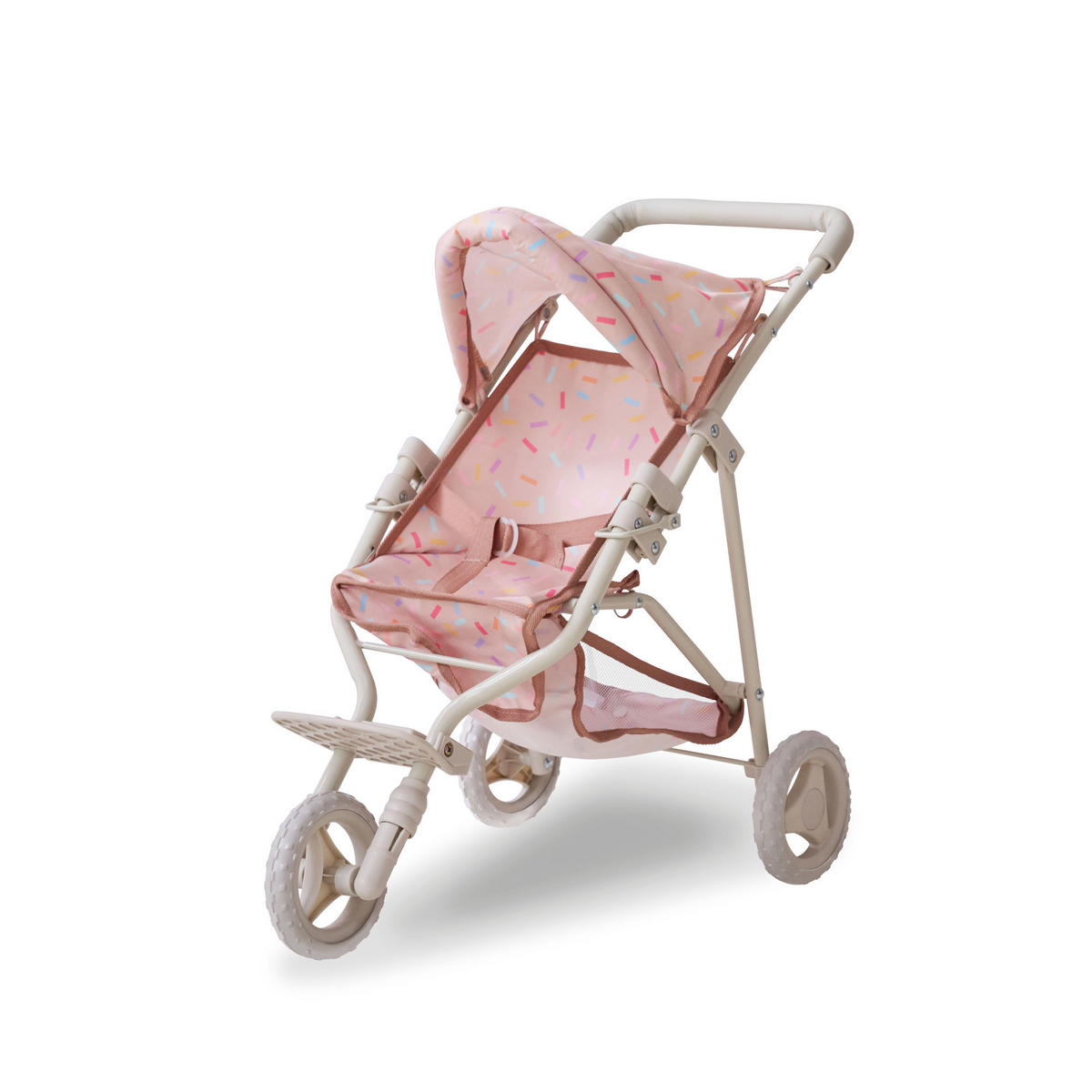 PUPPENWAGEN Jogging, Beige, 54cm - Beige, Holzwerkstoff (33/54/61cm) - Teamson Kids