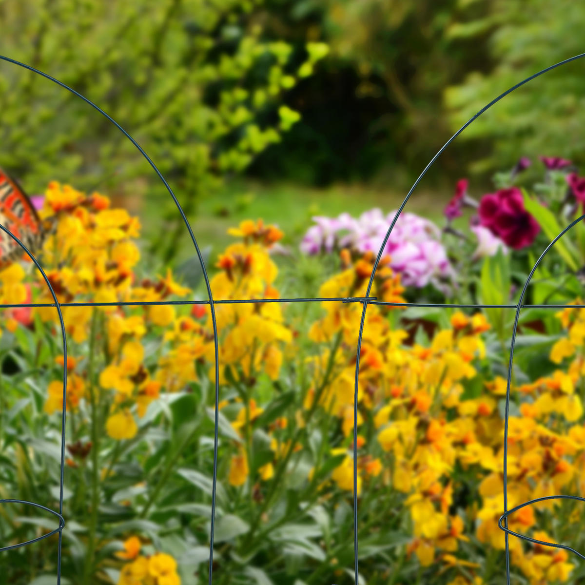 BEETZAUN - Grün, Metall (245/46.5/0.2cm) - Relaxdays