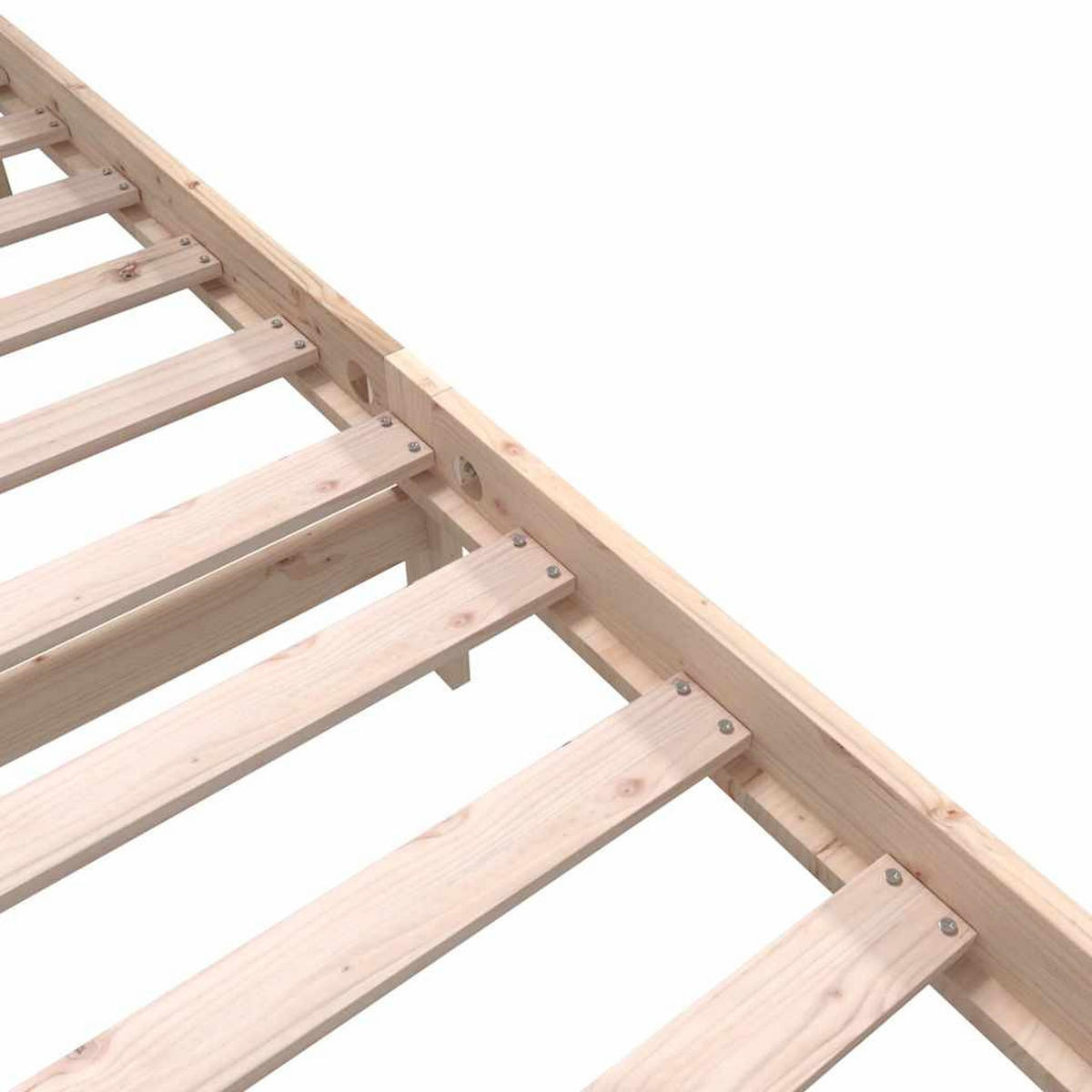 BETT Kirk 205.5/205.5 cm - Braun, Holz (200/200cm) - Nettlife