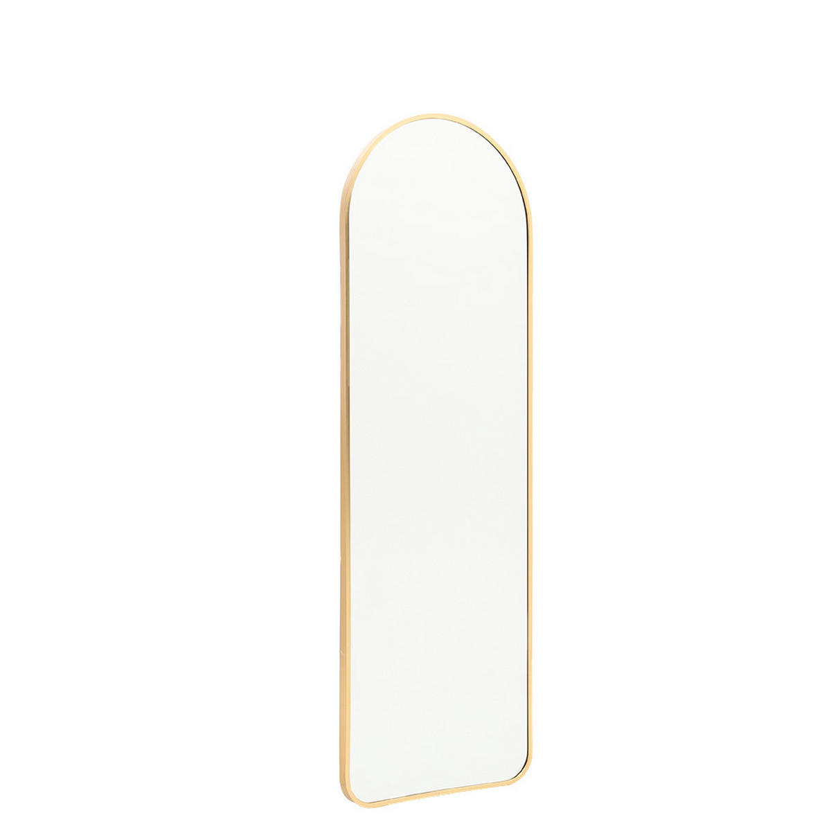 GANZKÖRPERSPIEGEL 40/120/2.8 cm Gewölbt Aluminiumrahmen Gold - Goldfarben, Glas/Metall (40/2.8/120cm) - Livingandhome