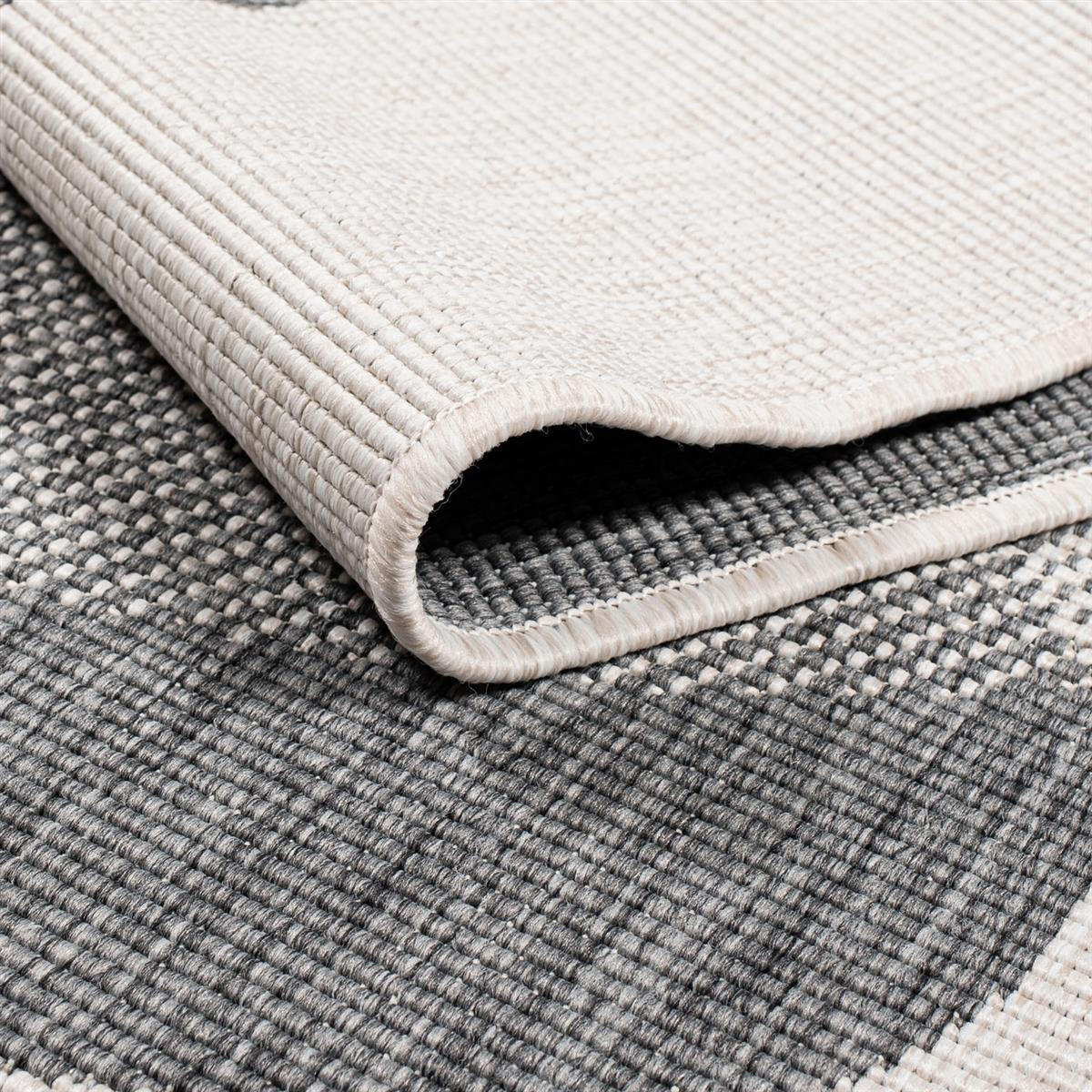 OUTDOOR-TEPPICH DuoRug 5835 Grau 120x170 cm - Grau, Textil (120/170cm) - carpet city