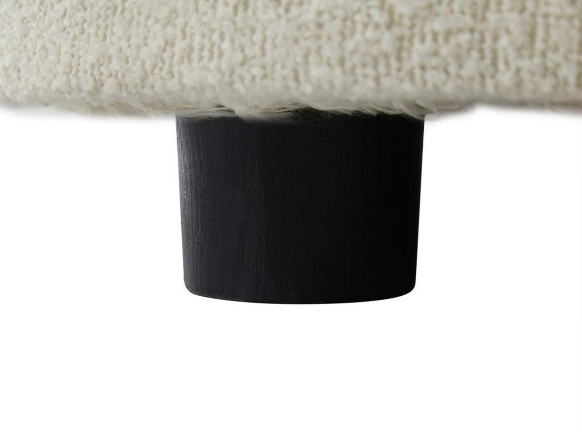 SESSEL - Bouclé-Stoff - Elfenbeinweiß - BOVANA - Weiß, Textil (90/70/110cm) - Pascal Morabito