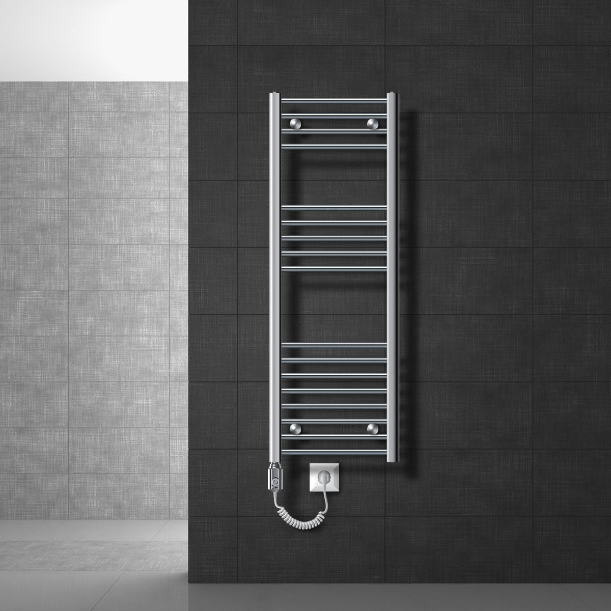 BADHEIZKÖRPER - Chromfarben, Metall (40/120/120cm) - LuxeBath