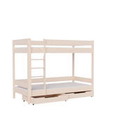 ETAGENBETT Diego 180x80 naturweiß mit Schubladen - Naturfarben, Holzwerkstoff (80/180cm)