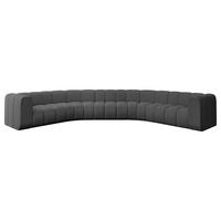 WOHNLANDSCHAFT modulares Sofa Lazro-U1 - 373x373x70 cm Grau - Grau, Holzwerkstoff/Textil (373/70/373cm) - ALTDECOR