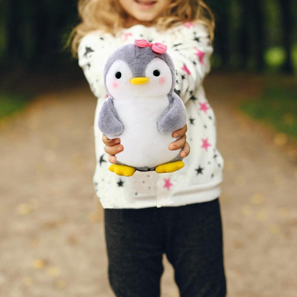PLÜSCHTIER Pinguin 25 cm Grau - Grau, Textil (15/25cm)