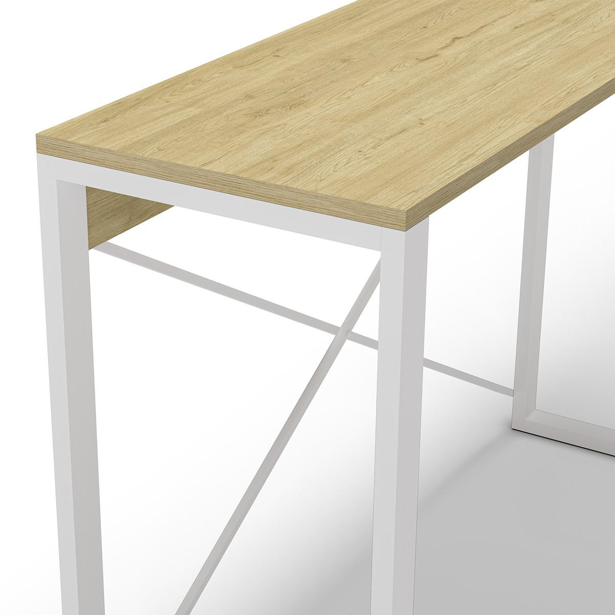 KONSOLE Archie - 110/35/76 cm - Weiß/Eiche Artisan, Holzwerkstoff (17/35/76cm) - Calicosy