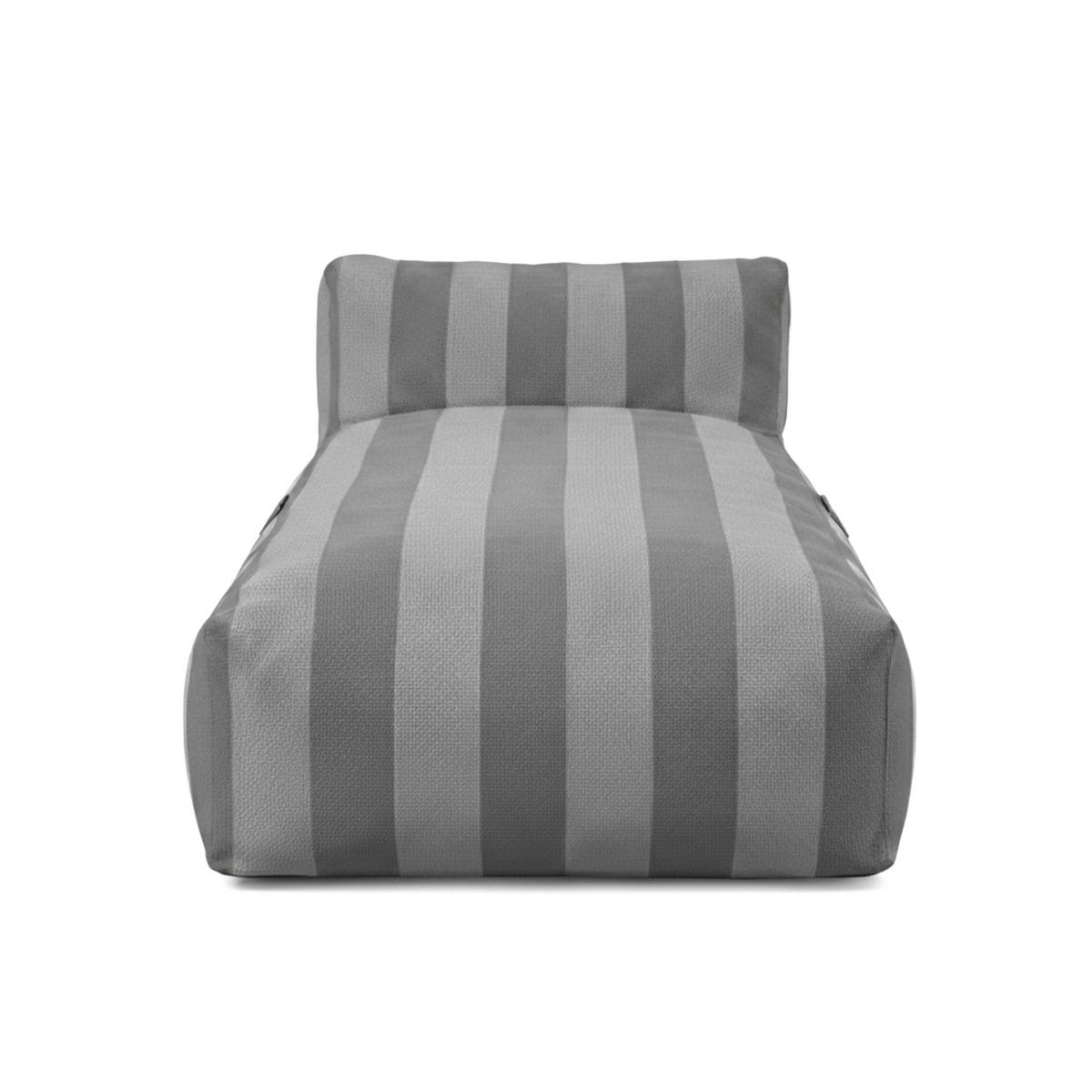 CHAISELONGUE, Grau - Grau, Textil (85/65/160cm) - Oviala