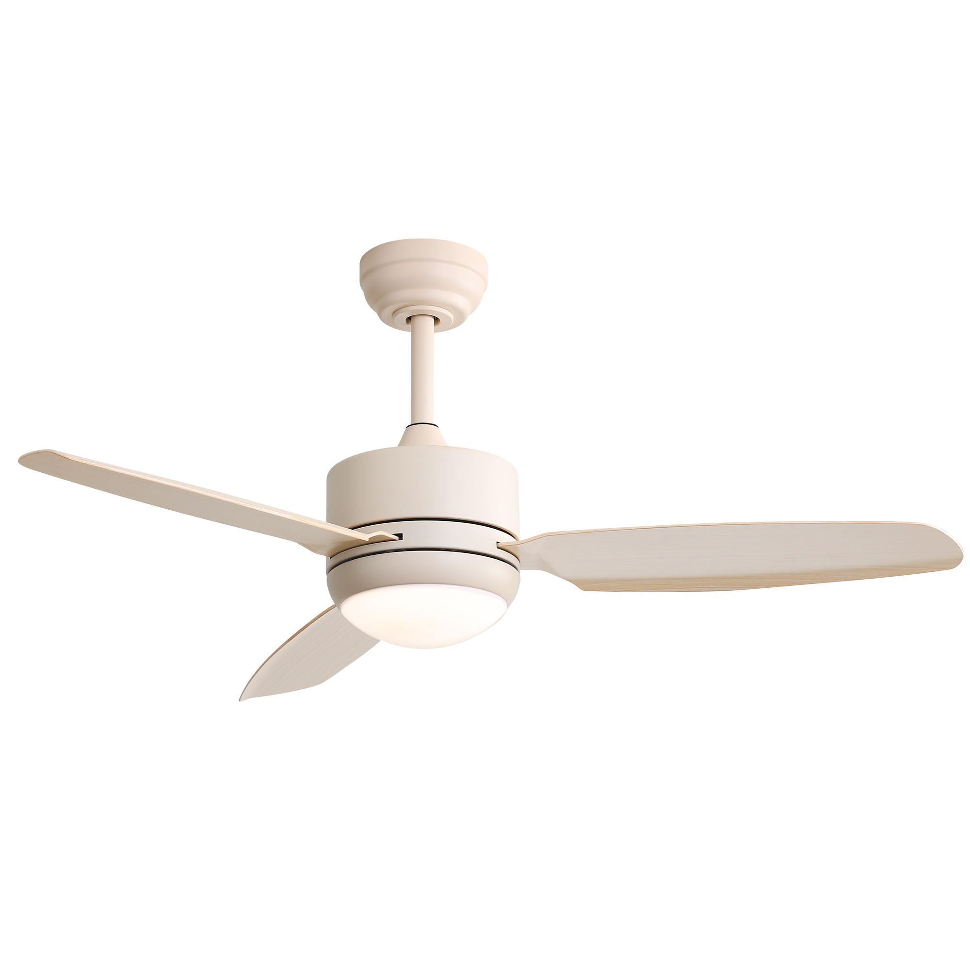 DECKENVENTILATOR DE-16315 46 Zoll mit 3 ABS-Flügeln & Fernbedienung - Creme, Kunststoff (116.8/116.8/54cm) - ComfortXL